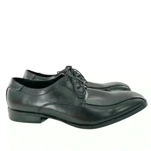 New Alfani mens Oxford size 13 black faux leather vegan
